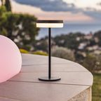 Vivia - Solar Table Lamp - Aluminum - Black