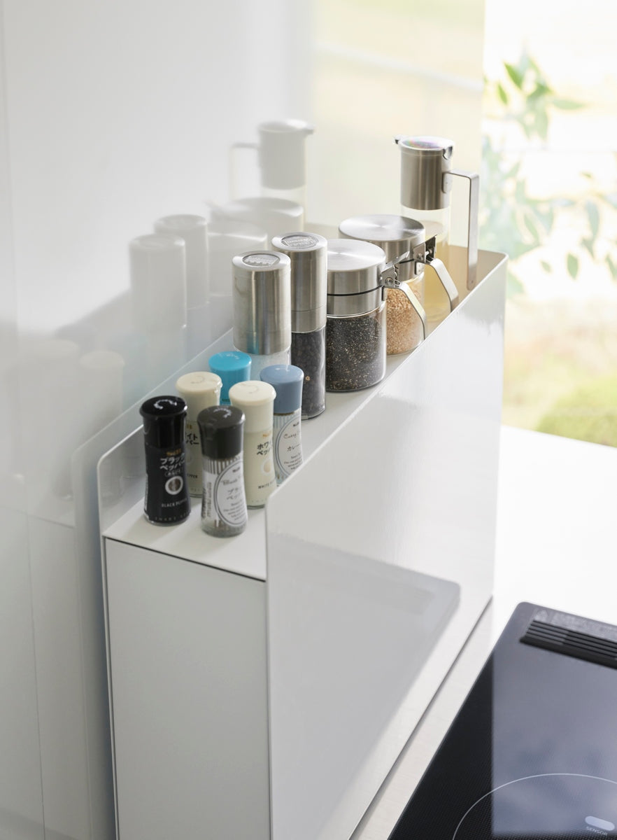 Tower Pull-Out Condiment Rack - White