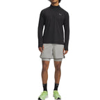 Short Velociti Pro 2In1 - Titanium, Reflective - Heren