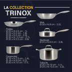 Trinox - Set De 6 Pièces - Acier Inoxydable Triple Couche