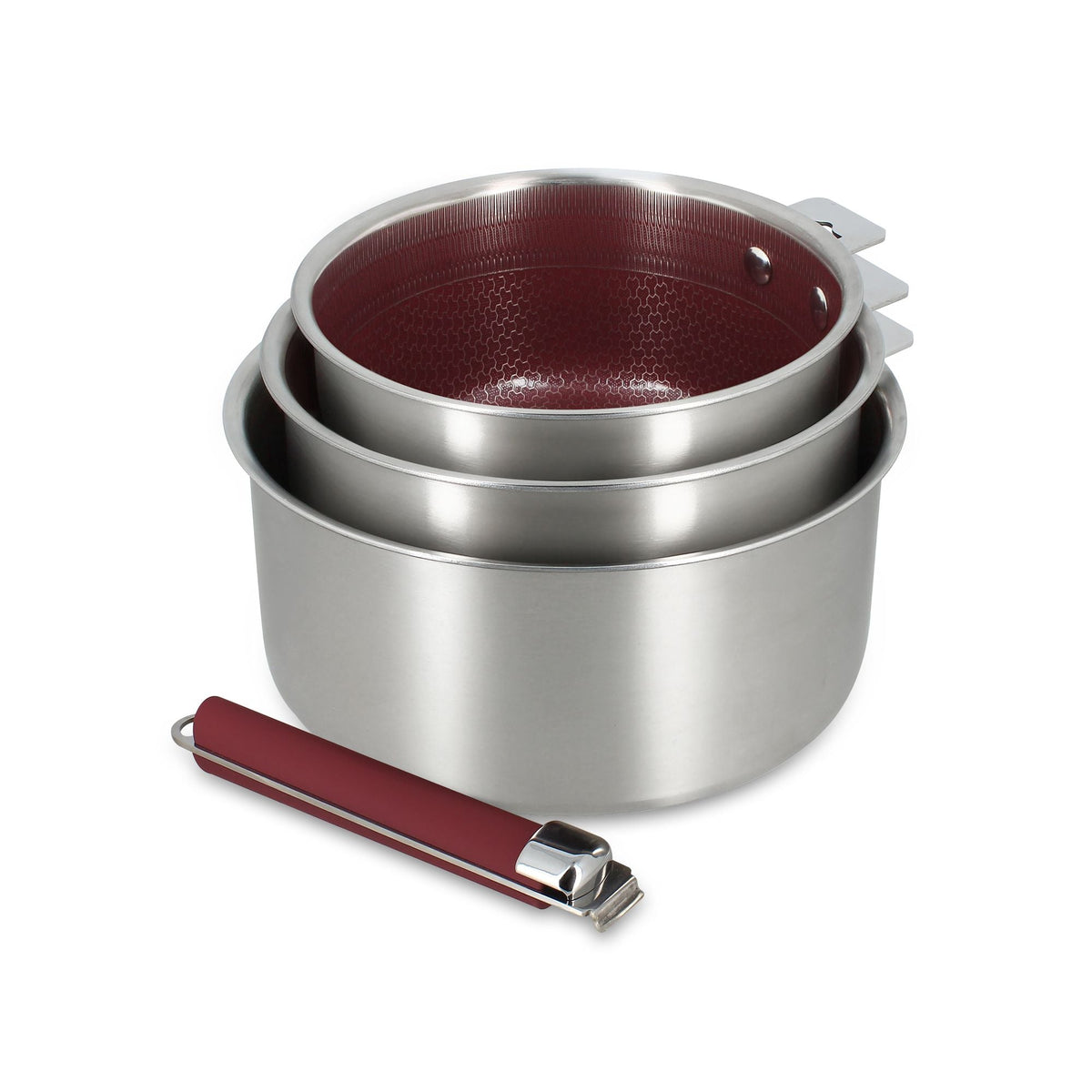 Aglaé – 3-teiliges Topfset – Edelstahl