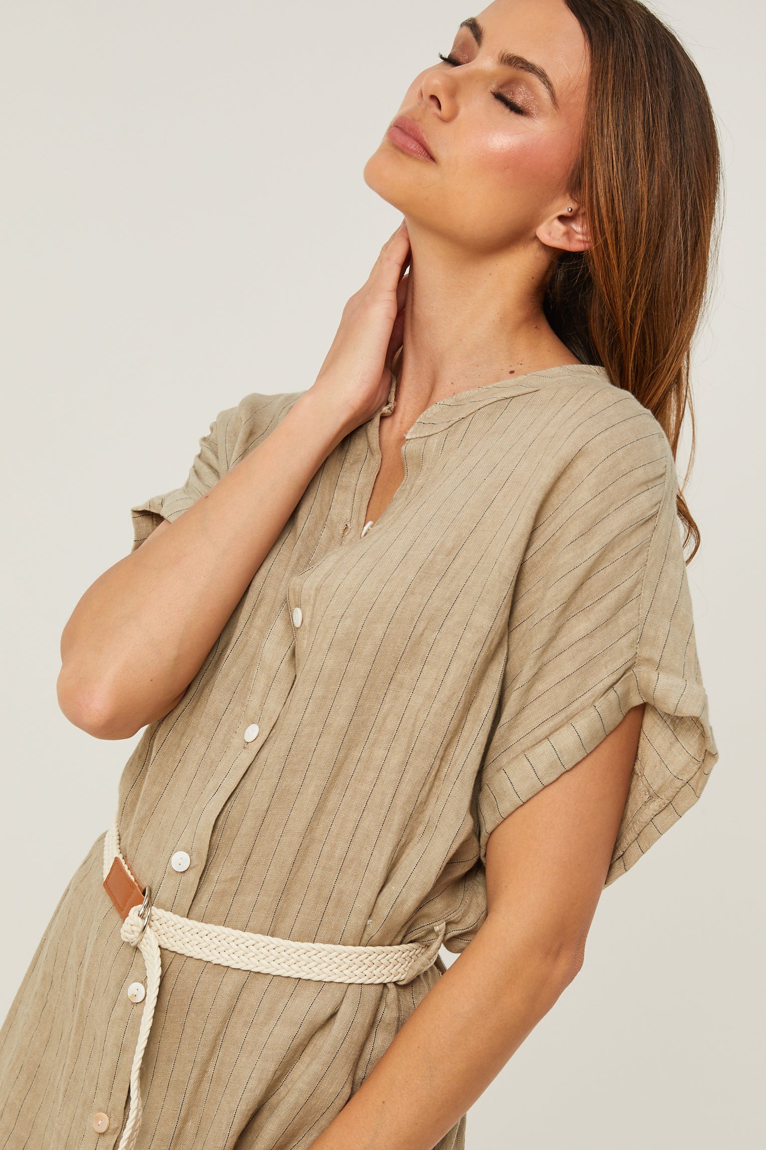 Vestido - Taupe - Mujer