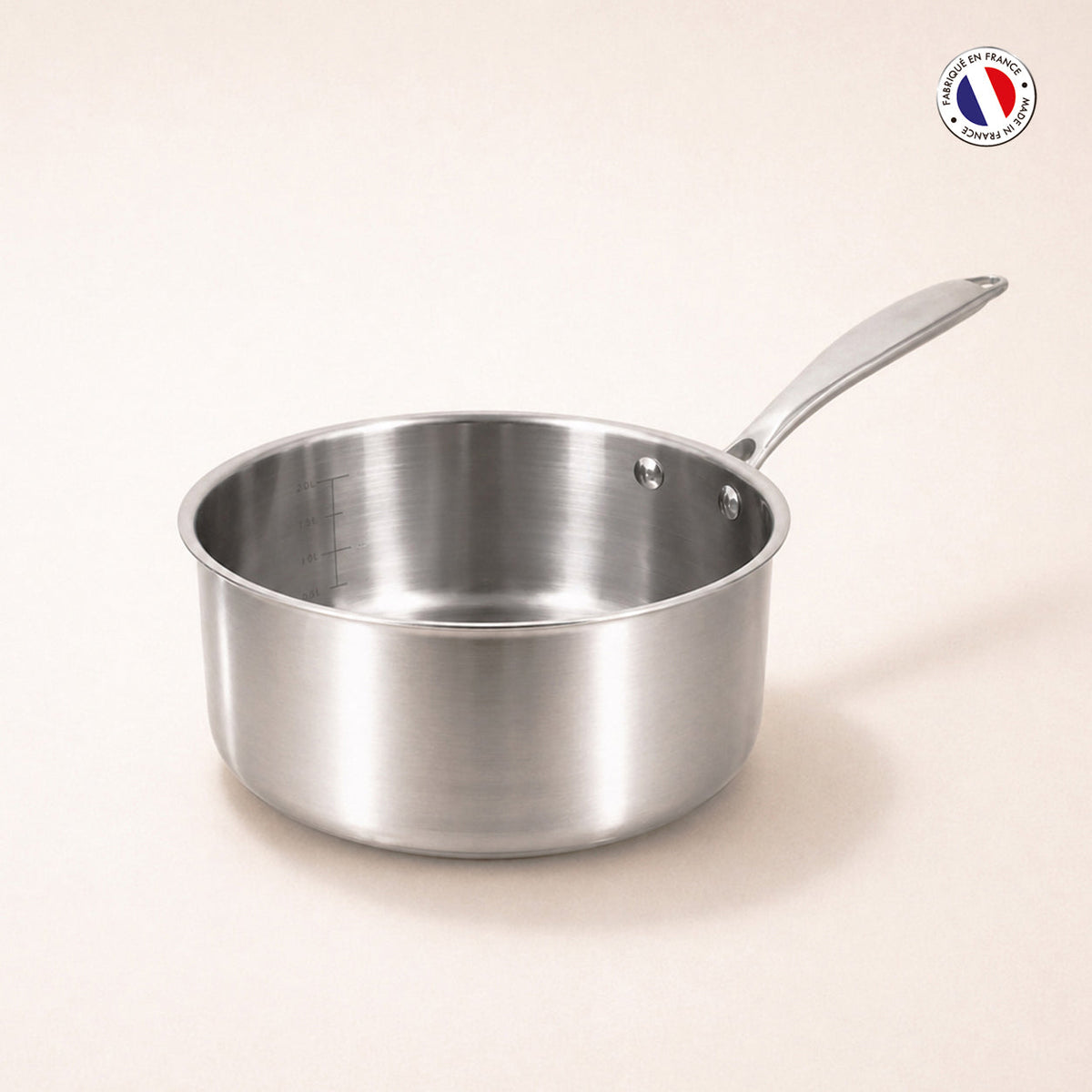 Triply Stainless Steel Saucepan - 18Cm