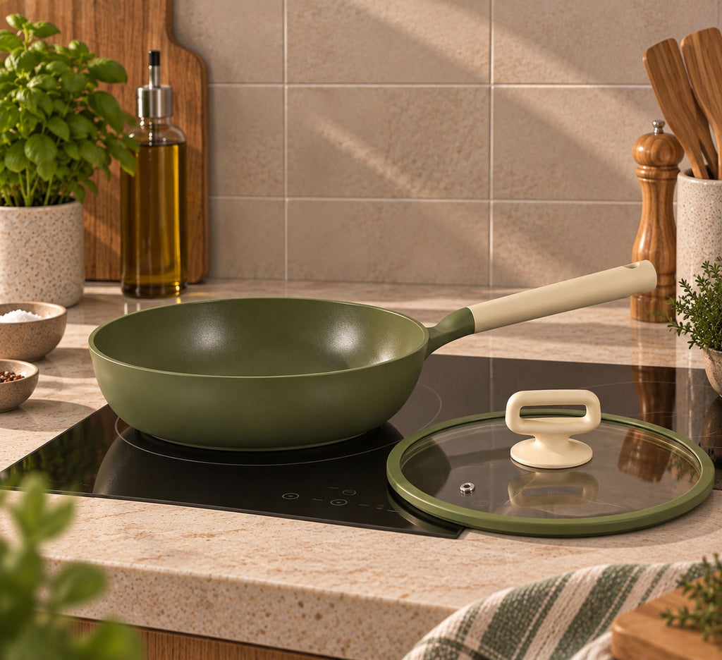 Anna - Sauteuse - Fonte Aluminium - 28Cm - Vert