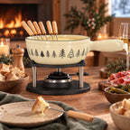 Montagne - Fondue Avec 6 Fourchettes - Fonte - 1.9L