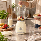 Rétro - Blender - Polypropylène Et Contenant En Verre - 1,5L