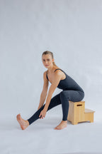 Mono - Unitard con espalda redondeada - Negro