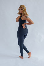 Mono - Unitard con espalda redondeada - Negro