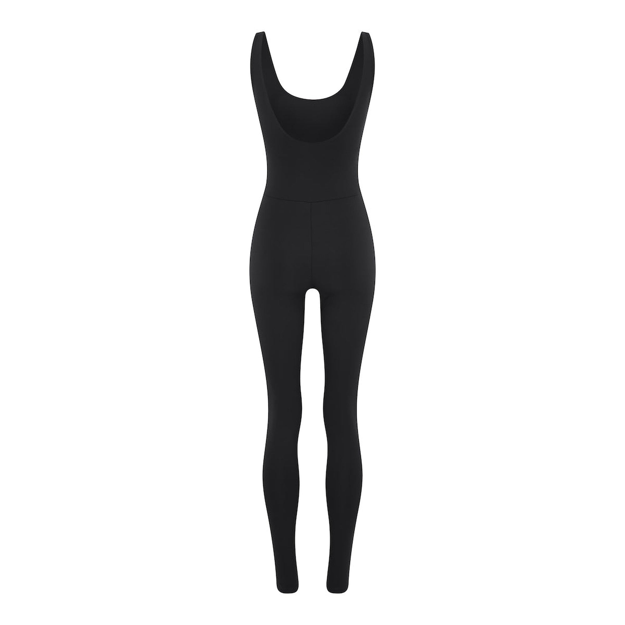 Mono - Unitard con espalda redondeada - Negro