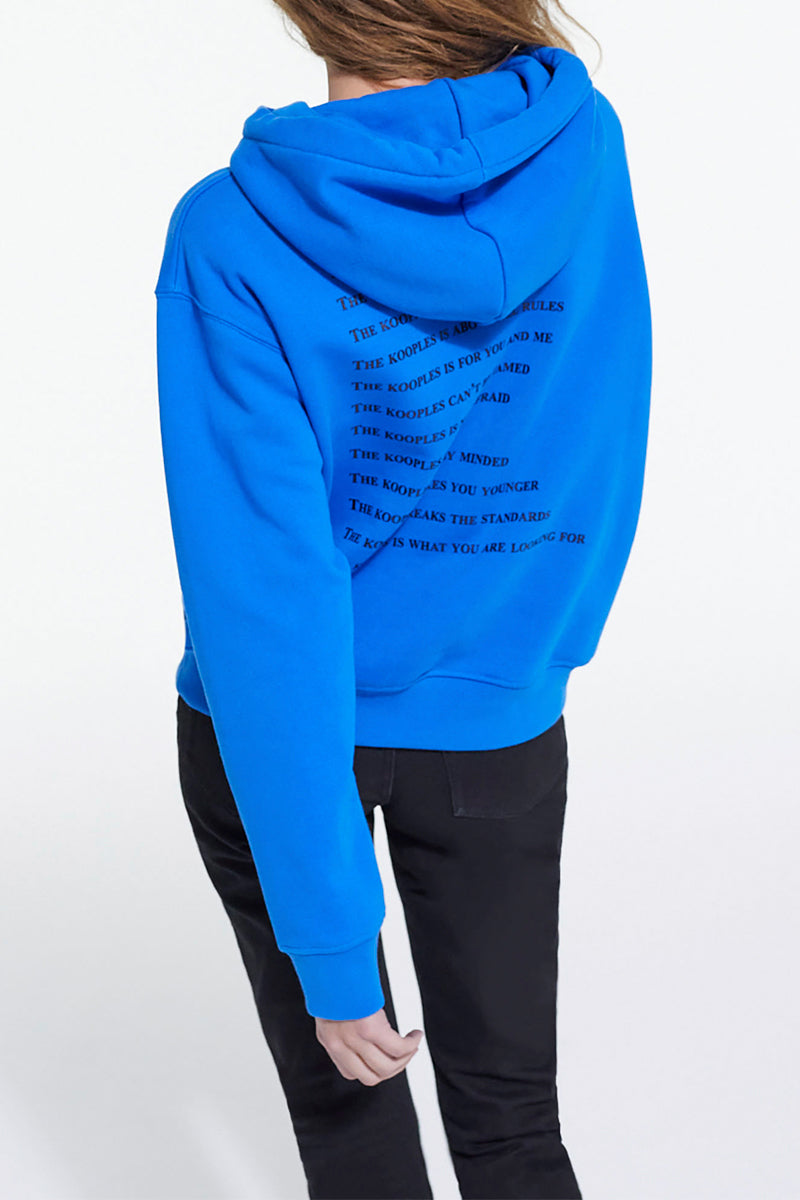 The Kooples - Hoodie - Electric Blue