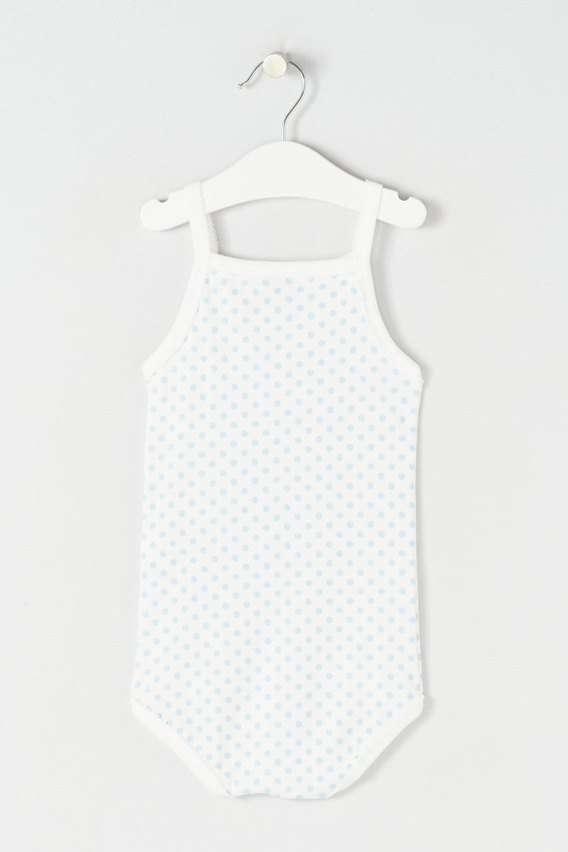 3 Bodysuits - White, Blue and Pink - Baby Girl