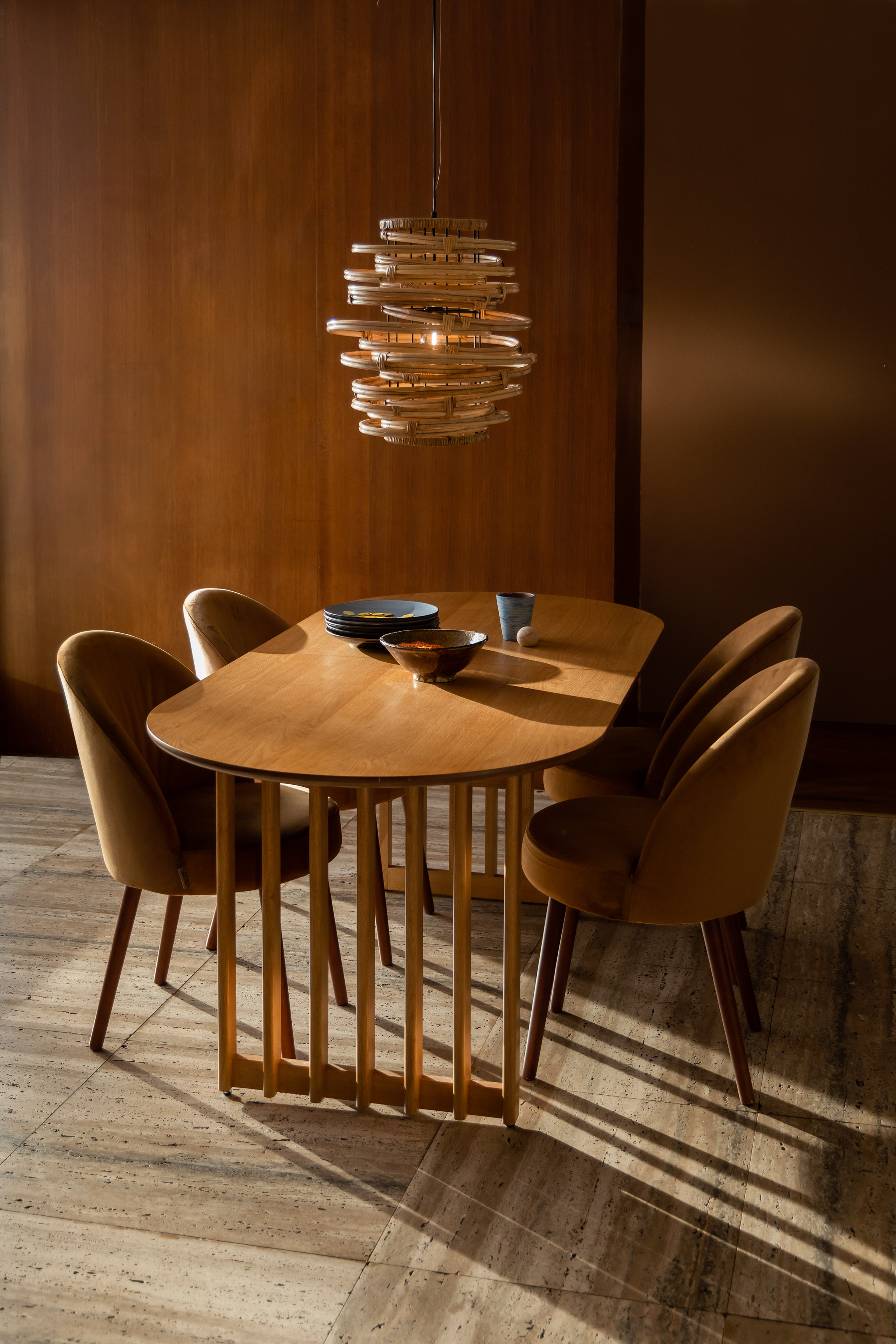 Barlet 200/ - Mesa de Comedor - Madera - Roble/Marrón