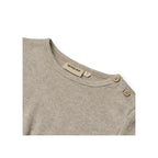 T-shirt met lange mouwen Milo - Gravel Melange