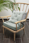 Gaïa - 5-Point Quilted Cushion - Double Cotton Gauze - Eucalyptus