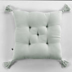Gaïa - 5-Point Quilted Cushion - Double Cotton Gauze - Eucalyptus