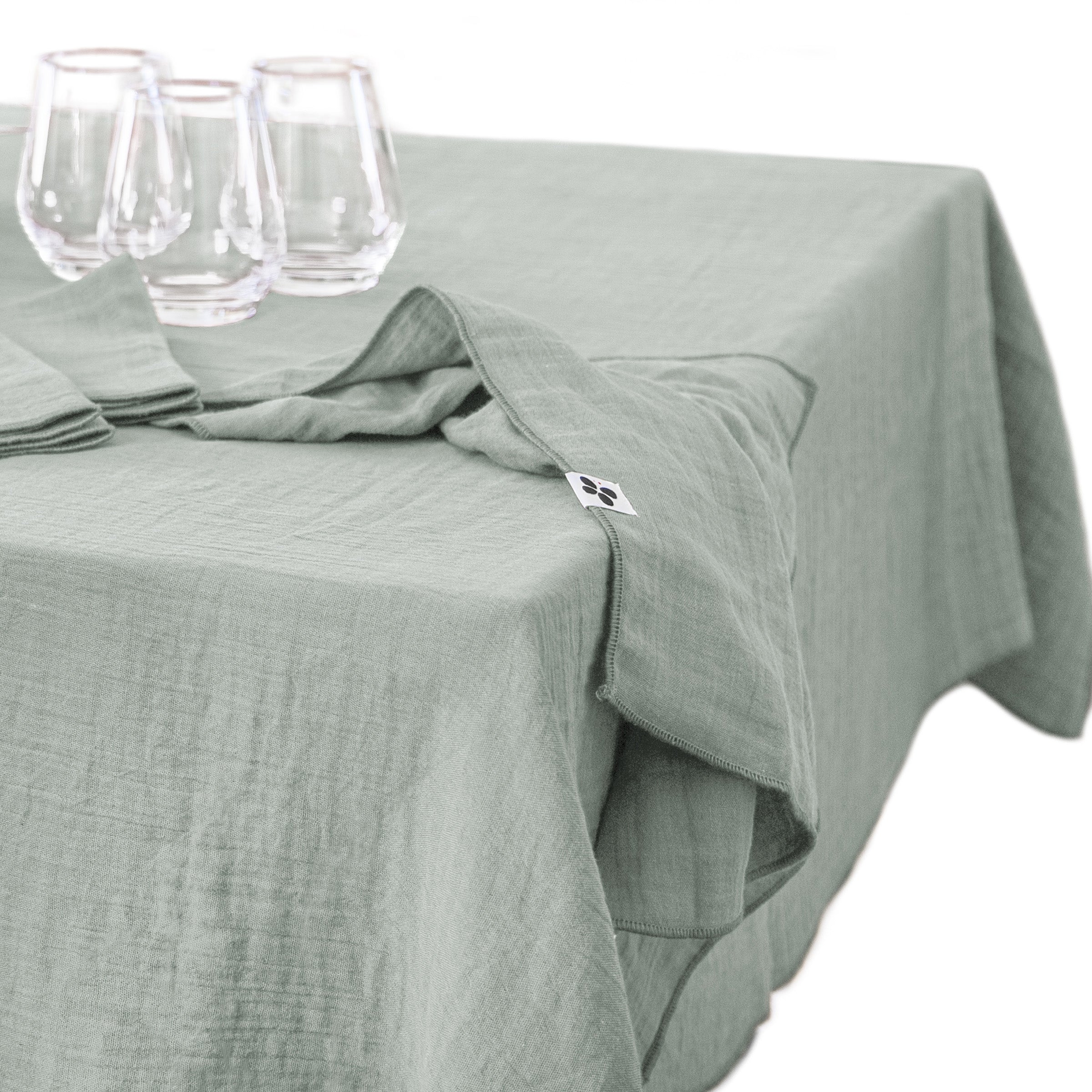 Gaïa - Nappe Rectangle - Eucalyptus