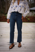 Nayma Straight-Leg Jeans - Blue