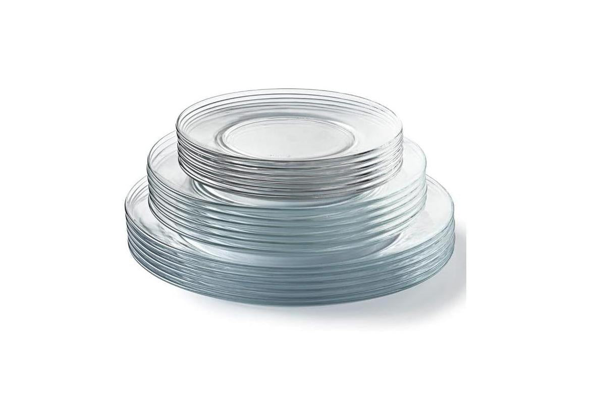 Duralex - Pack Of 18 Lys Plates - Transparent