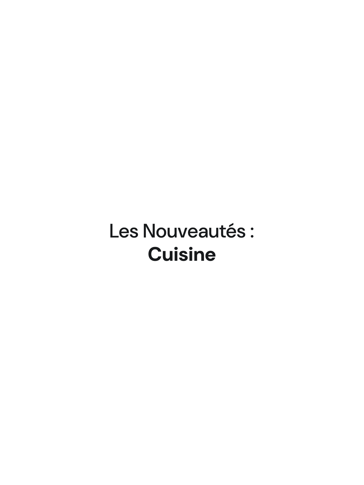 Réassurance CREATE1126 'Cuisine'