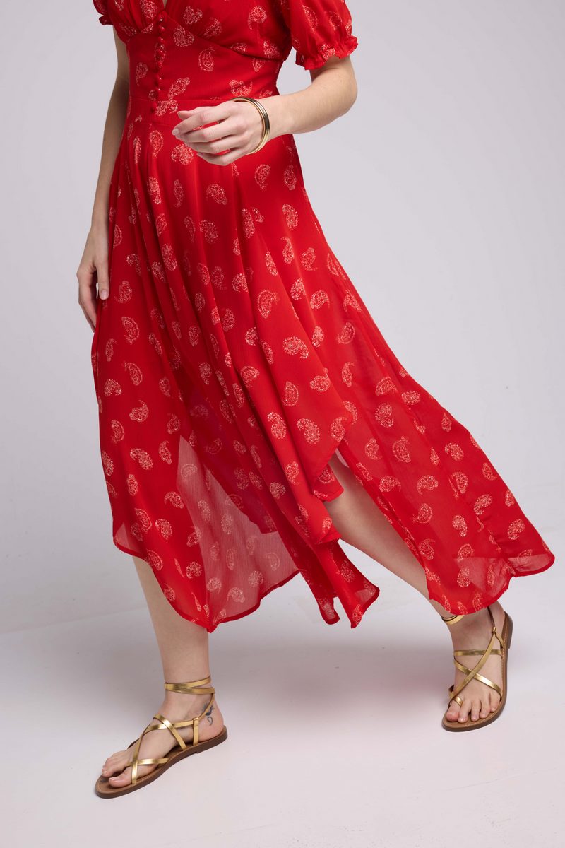 Long Dress - Red Bandana
