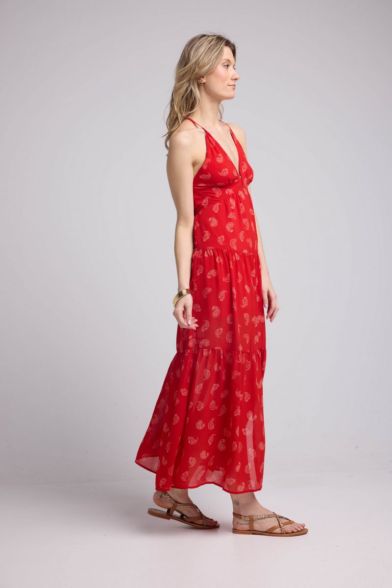 Long Dress - Red Bandana