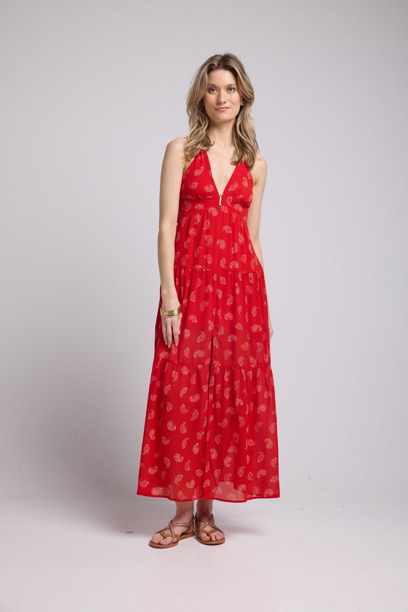 Long Dress - Red Bandana