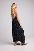 Vestido Largo con Tirantes - Bandana Negra