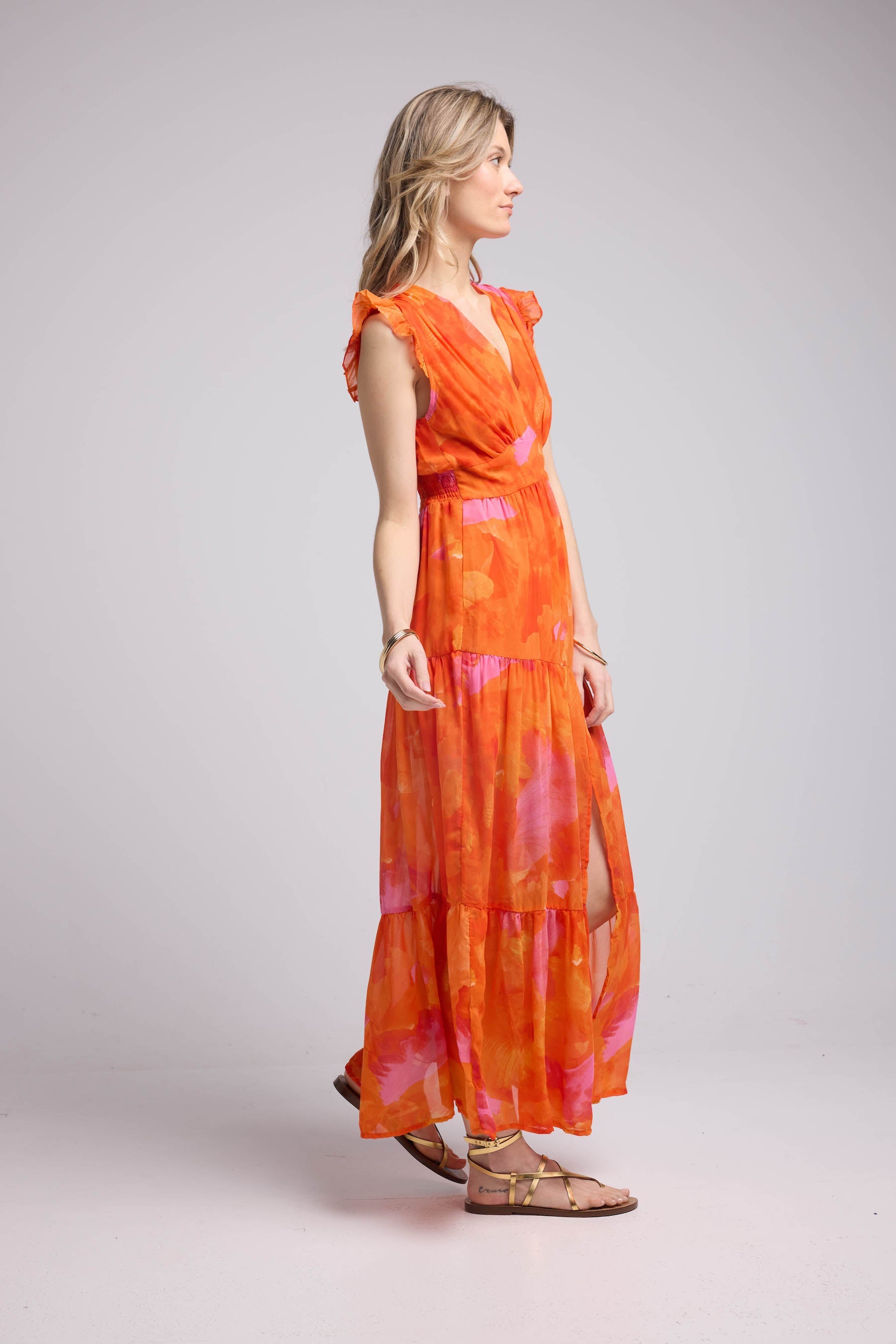Long Dress - Orange