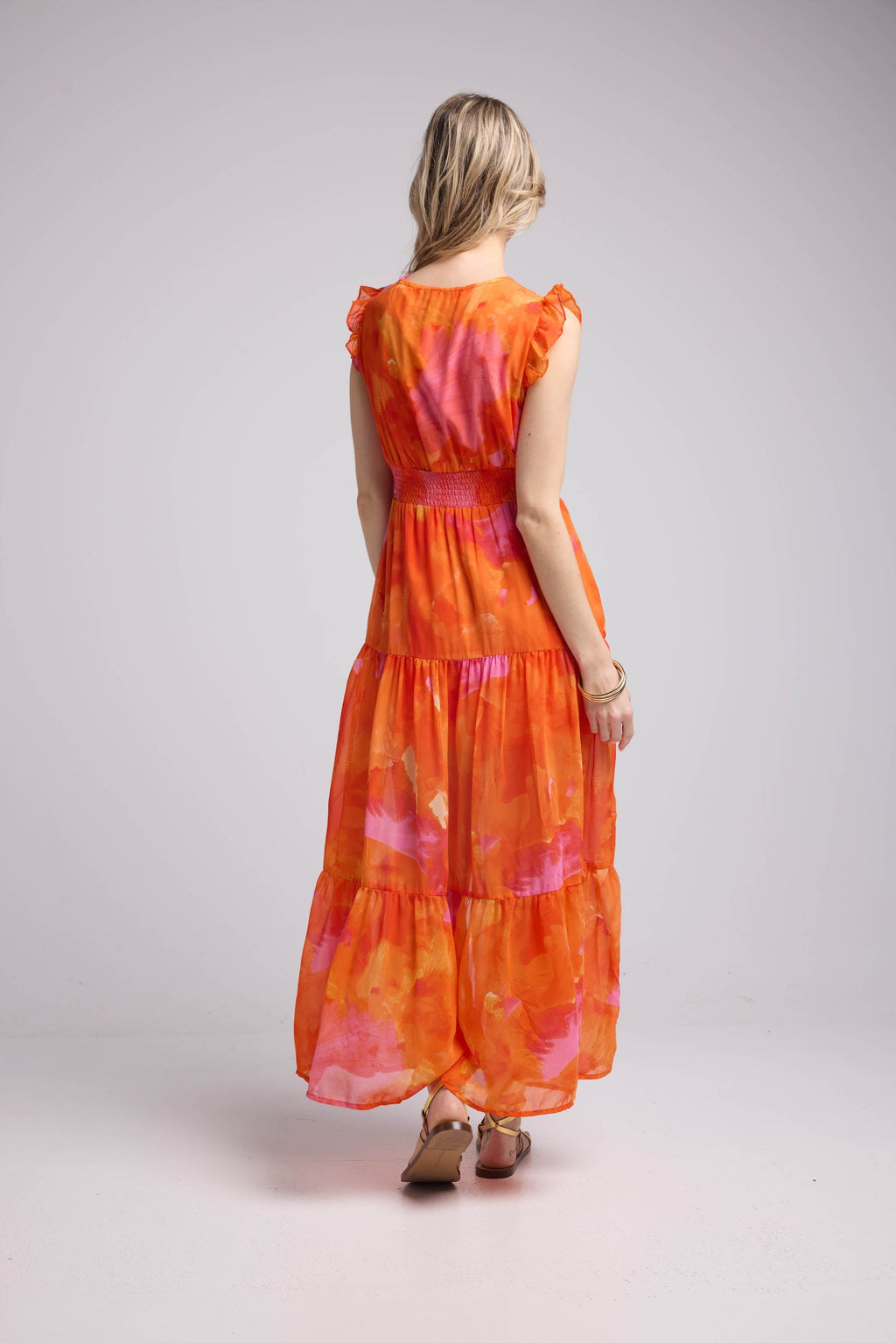Long Dress - Orange