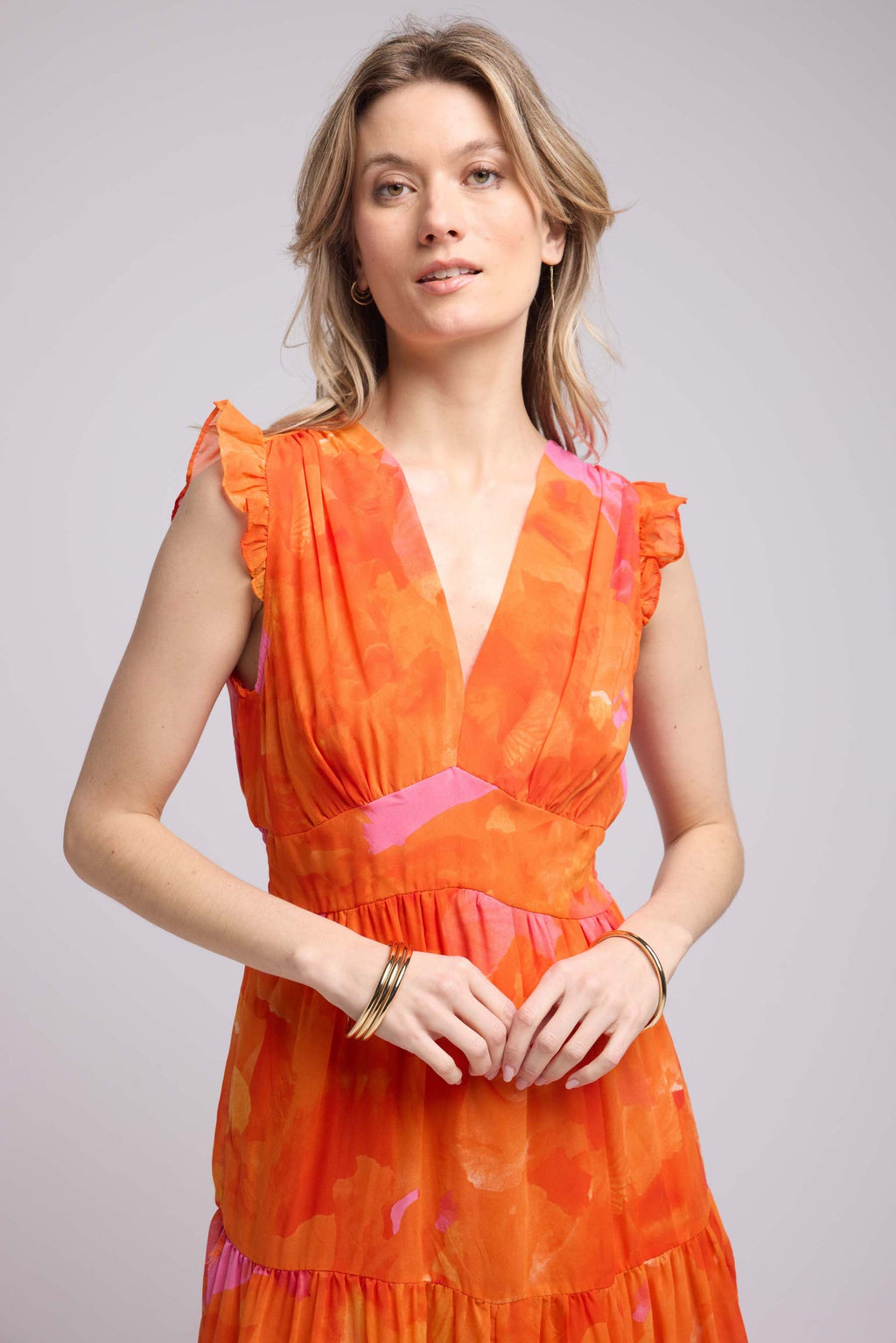 Long Dress - Orange