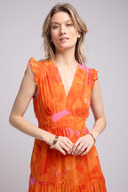 Long Dress - Orange