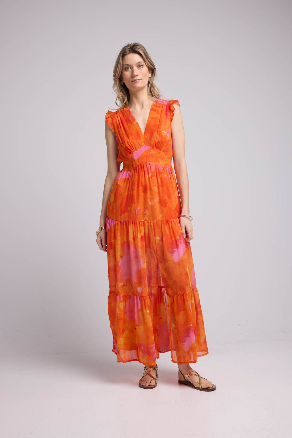 Long Dress - Orange