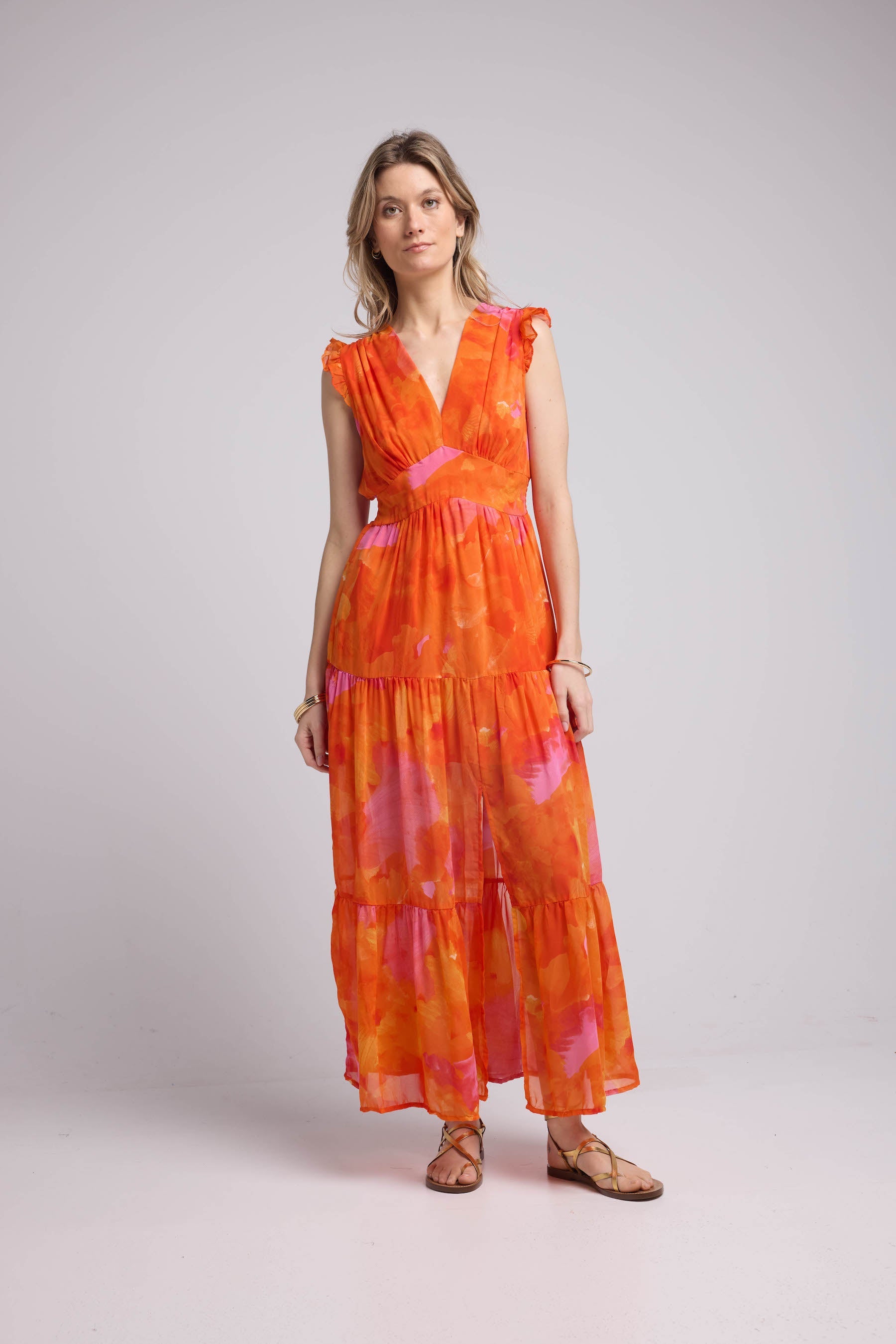 Long Dress - Orange