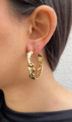 Ohrringe Melted Hoops
