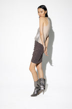 The Harry Lurex Blue Mini Skirt