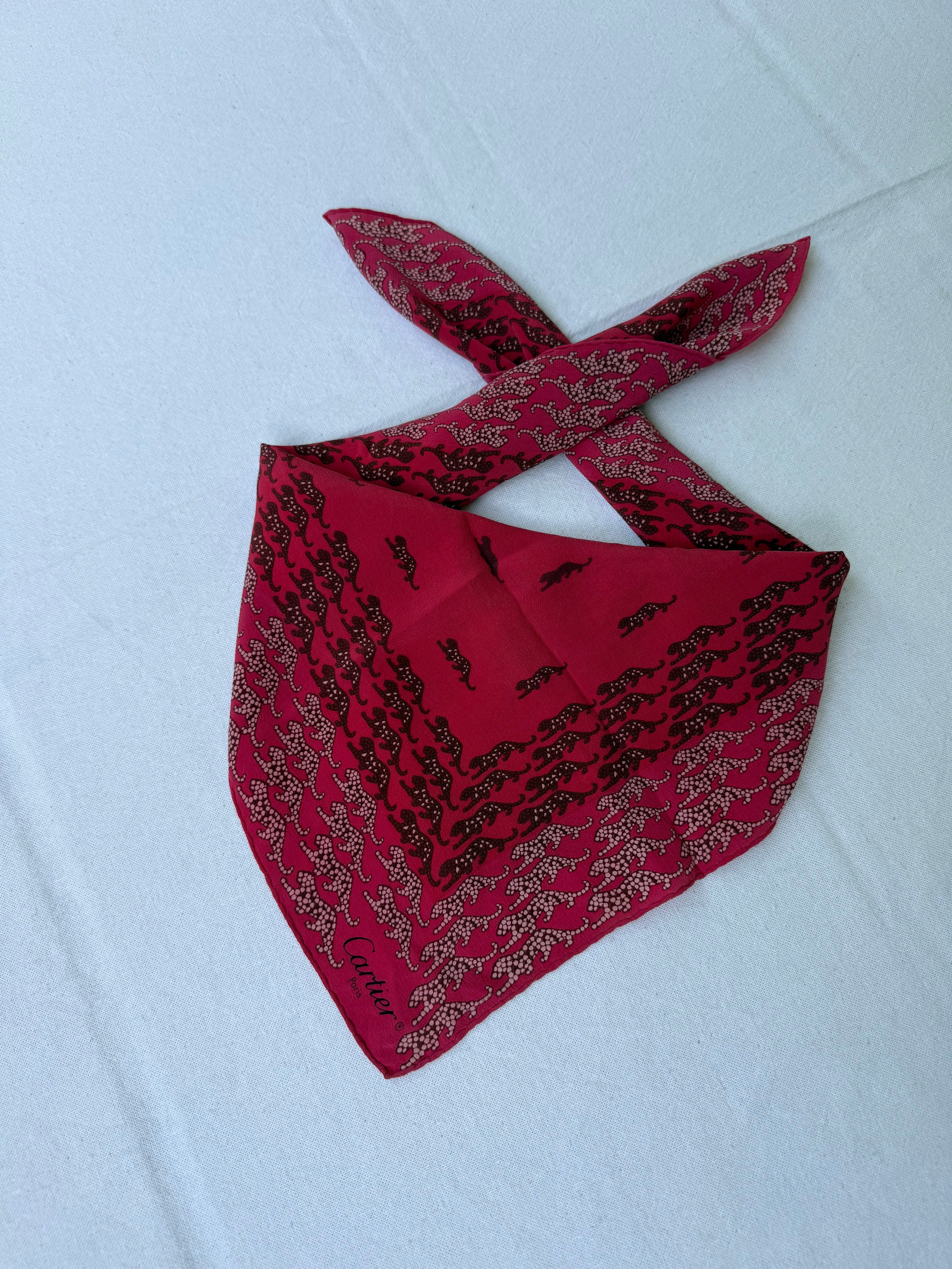 Cartier Scarf – Panther Patterns