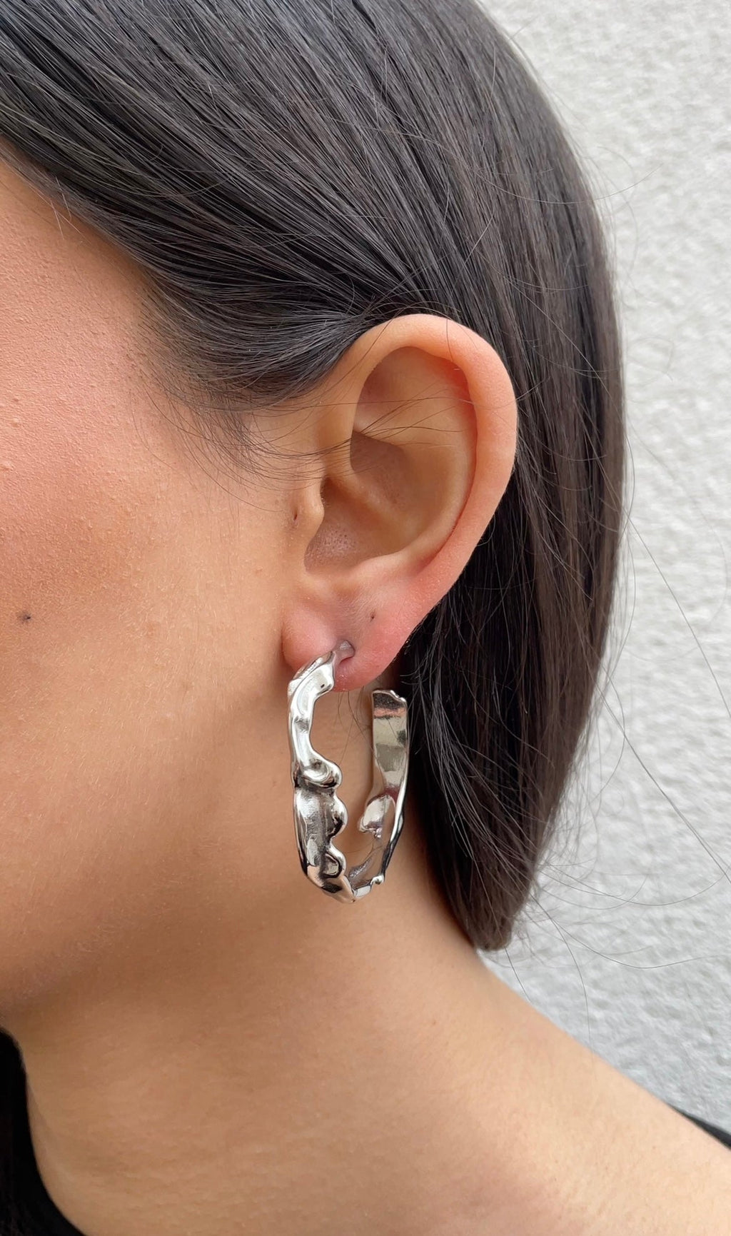 Ohrringe Melted Hoops