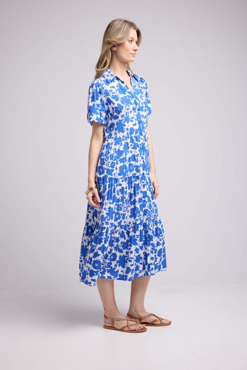 Long Short Sleeve Dress - Navy
