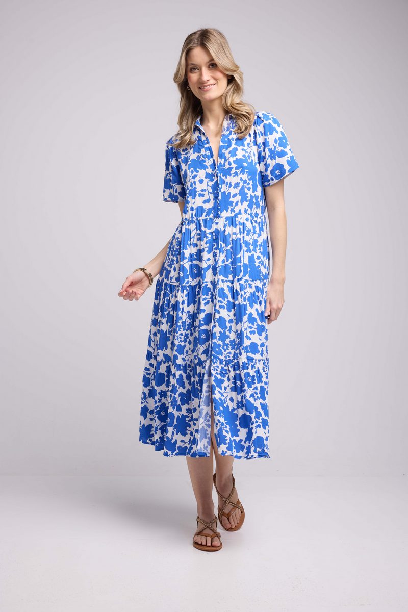 Long Short Sleeve Dress - Navy