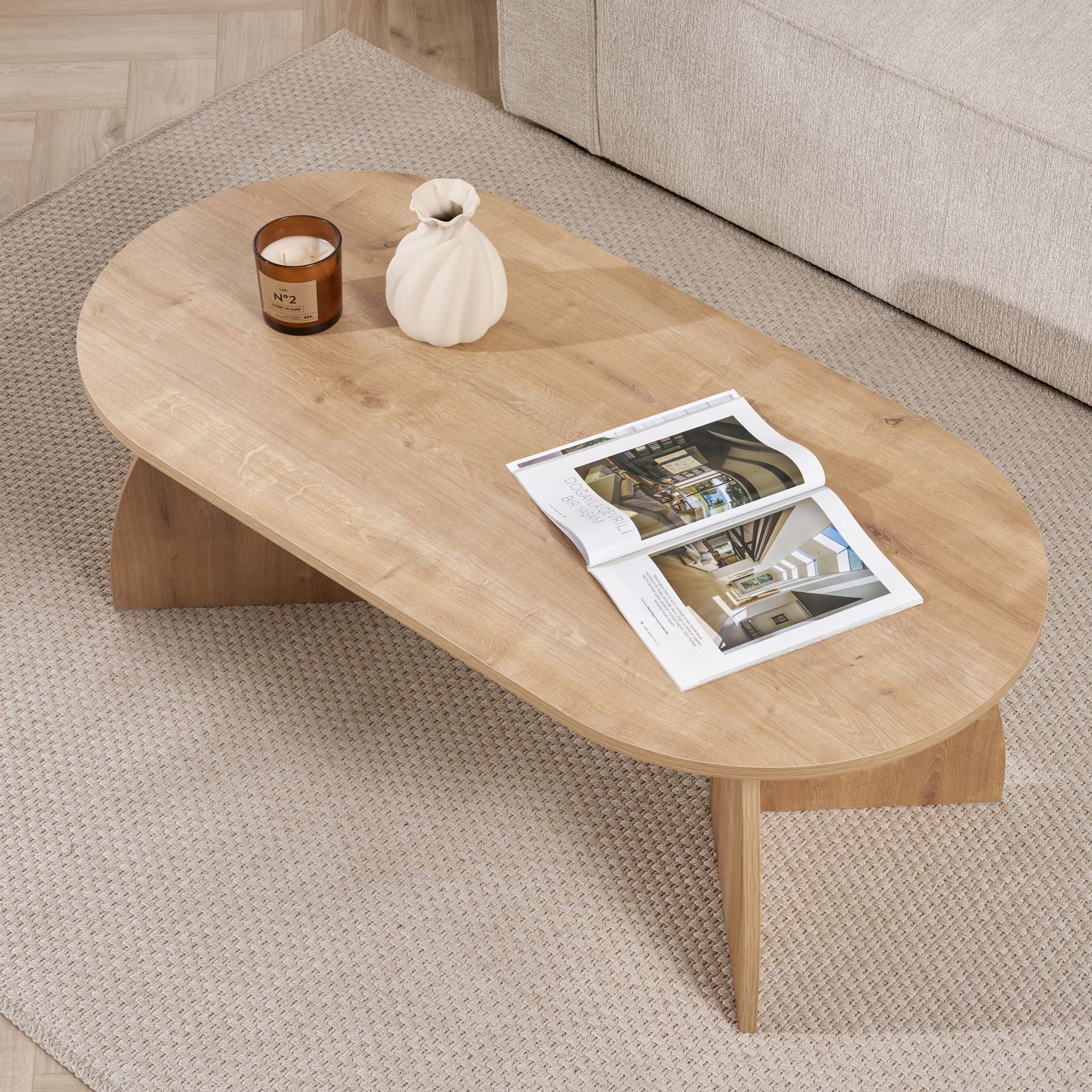 Melina - Coffee Table - Sapphire Oak