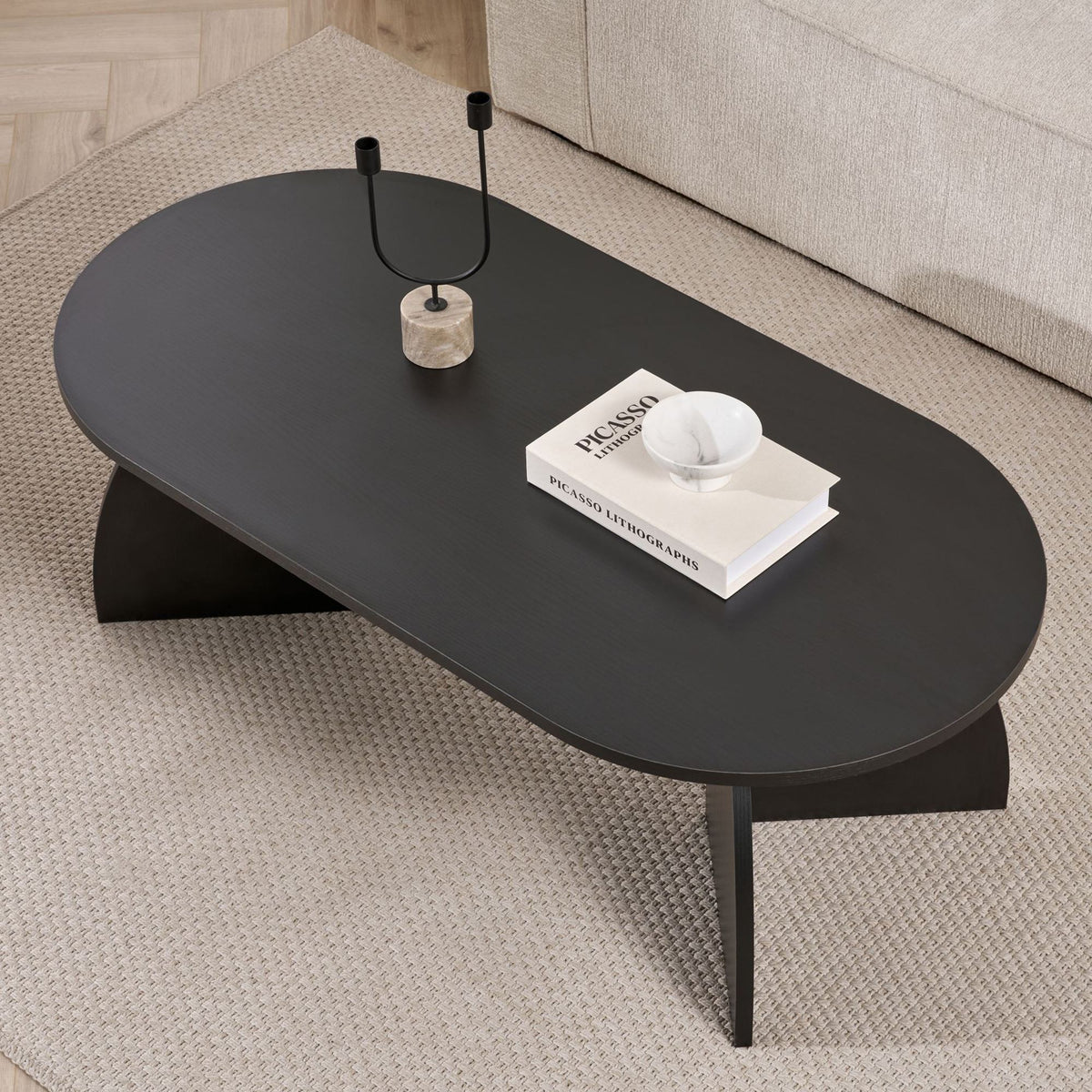 Melina - Tavolino da Salotto - Legno Nero