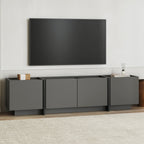 Lowen - TV Stand - Anthracite/Black