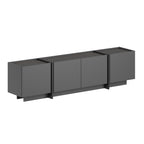 Lowen - TV Stand - Anthracite/Black
