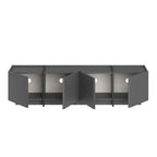 Lowen - TV Stand - Anthracite/Black