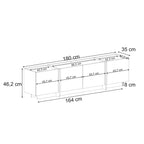 Lowen - TV Stand - Anthracite/Black