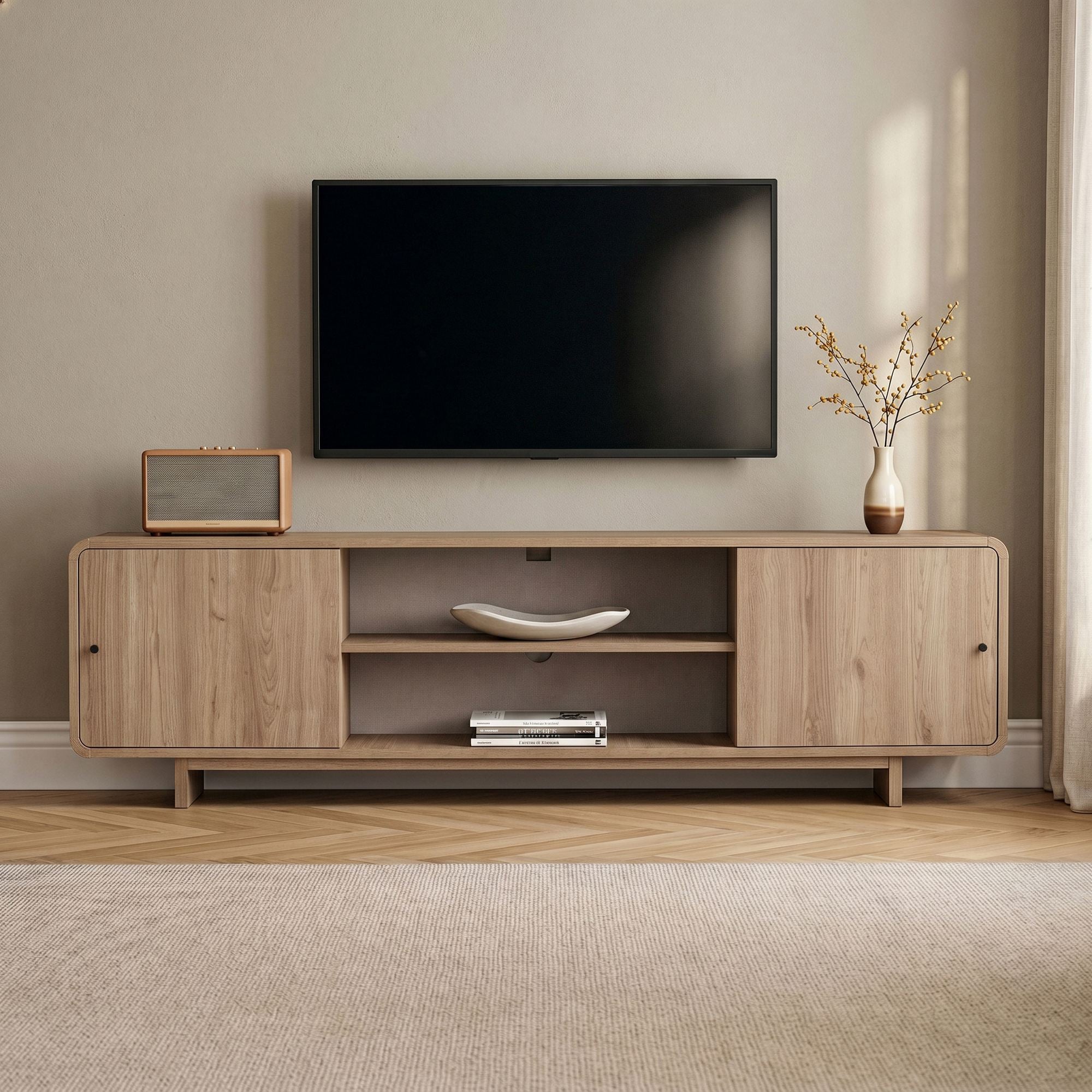 Meubles Tv Mirel - Chêne