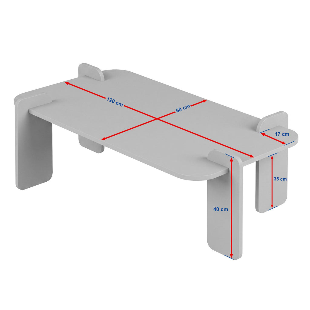 Tables Basses Renard - Travertin / Noyer