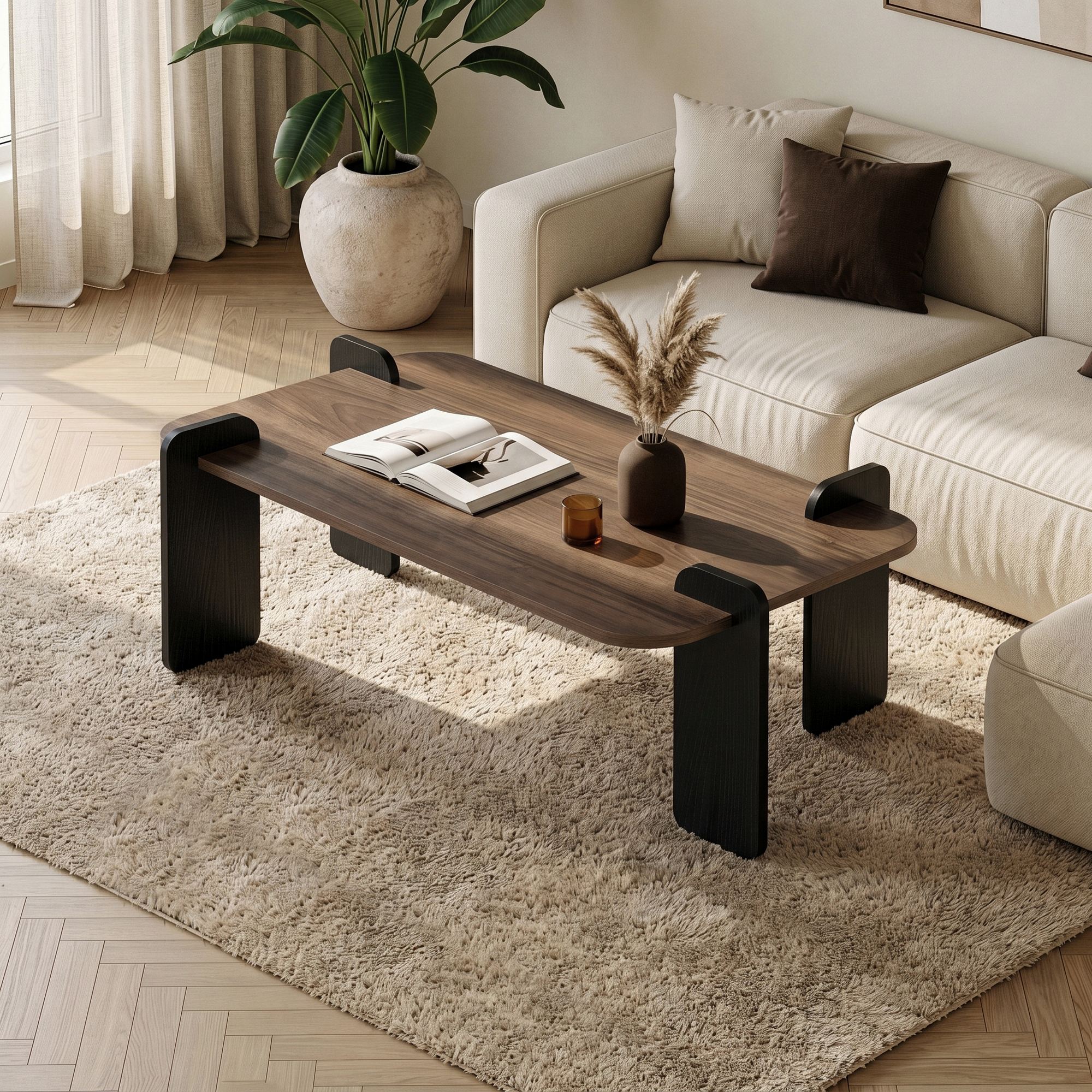 Tables Basses Renard - Noyer / Bois Noir