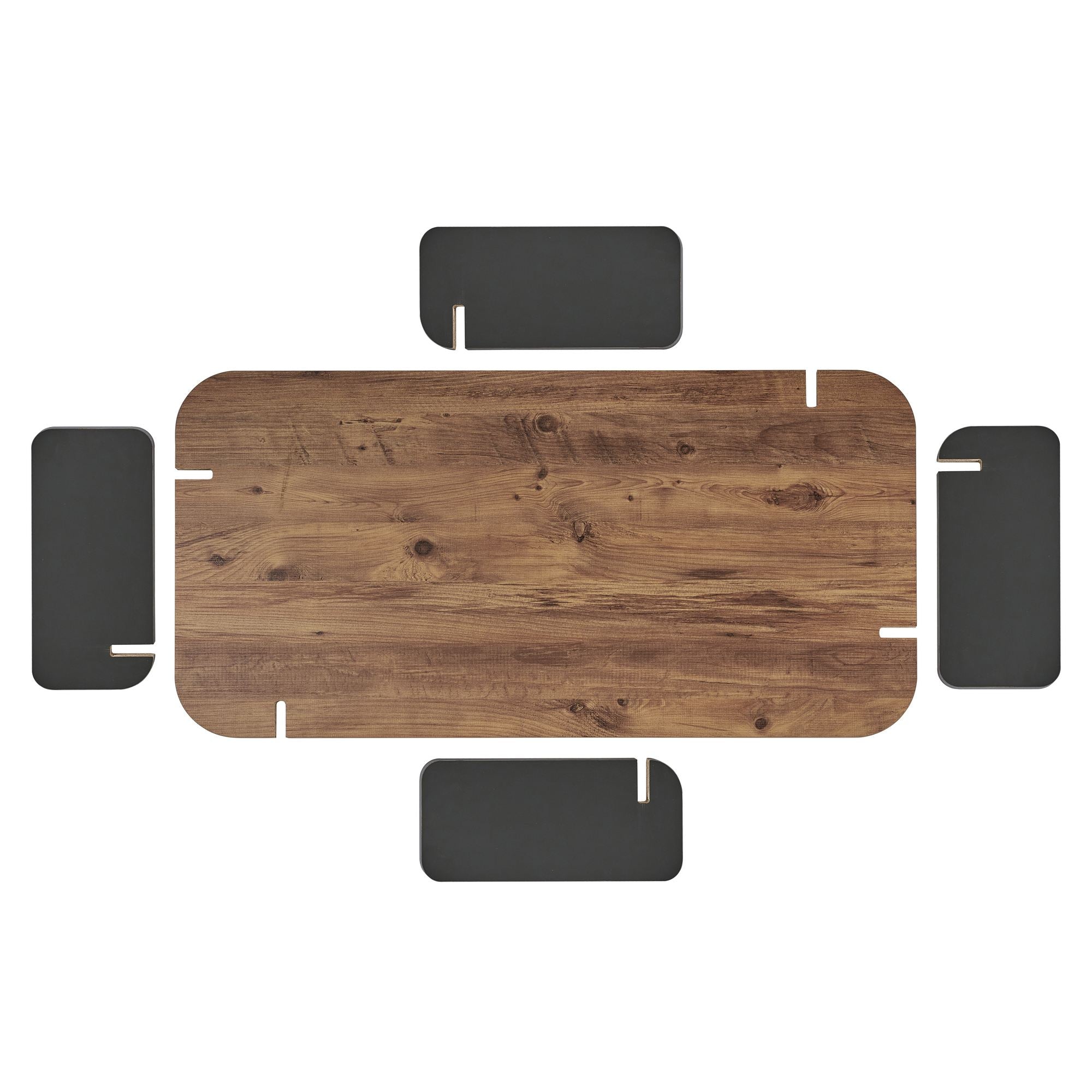 Tables Basses Renard - Pin Atlantique / Anthracite