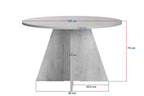 Virella - Dining Table - Travertine/Venezia Walnut